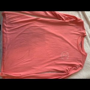 salt life long sleeve pink shirt